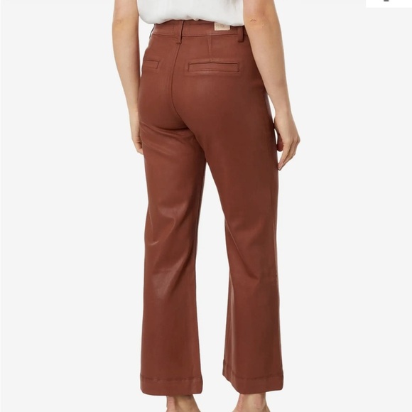 PAIGE Leenah Ankle Patch Pockets in Clay Sunset Luxe Coating Jeans - Picture 2 of 8